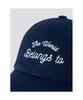 8SECONDS Two-Line Letter Ball Cap Navy