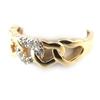 Zweifarbig vergoldeter Ring „Love“ – 6 mm