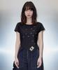 NILLRING T10.00 Unbalanced Short-Sleeved Print T-Shirt