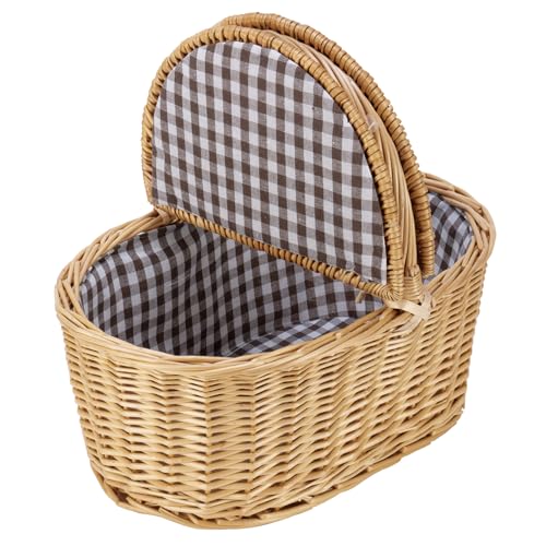 Captain Stag Picknickkorg för utomhusbruk med lock, Oval, Stor, UT-1026