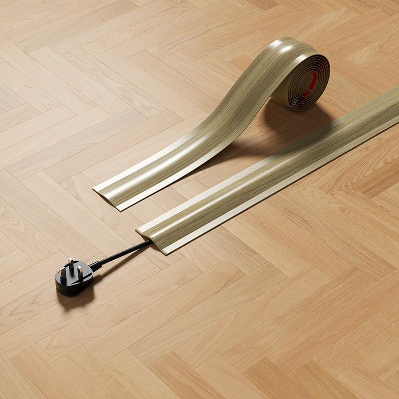 1PC 1mx5.5cm High Quality Soft Cord Cover Durable Flexible Wire Cover PVC Cable Management Floor Cable Cover Indoor