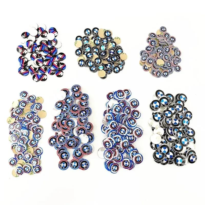 XWKPB1 E60 For BMW M X3 X5 X6 5 Pcs 11mm 14mm Car Key Emblem Sticker Logo Badge Decal For E34 E38 E39 E46 E60 E61 F90 E91 E92 F07 F10