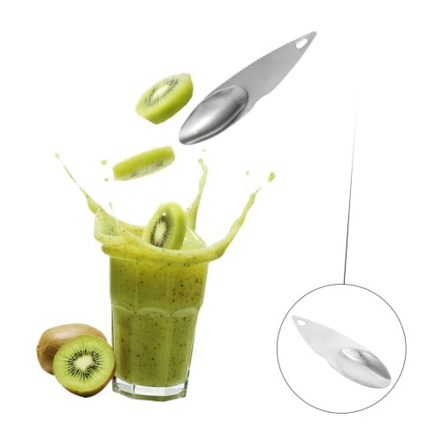 BIUDECO 12-Piece Kiwi Peeler Tool, 430 Stainless Steel Kiwi Cutter Tool with Scoops, Orange and Lemon Peelers, and Fruit Digging Spoons