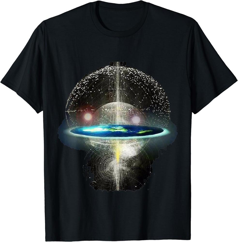 NEW LIMITED Flat Earth Funny Gift T-Shirt Size S-5XL Unisex T-Shirt L