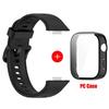 Case+Silicone Band For Huawei Watch Fit 3 Strap sport bracelet Tempered Glass cover Protector for Huawei Fit3 correa Accessories