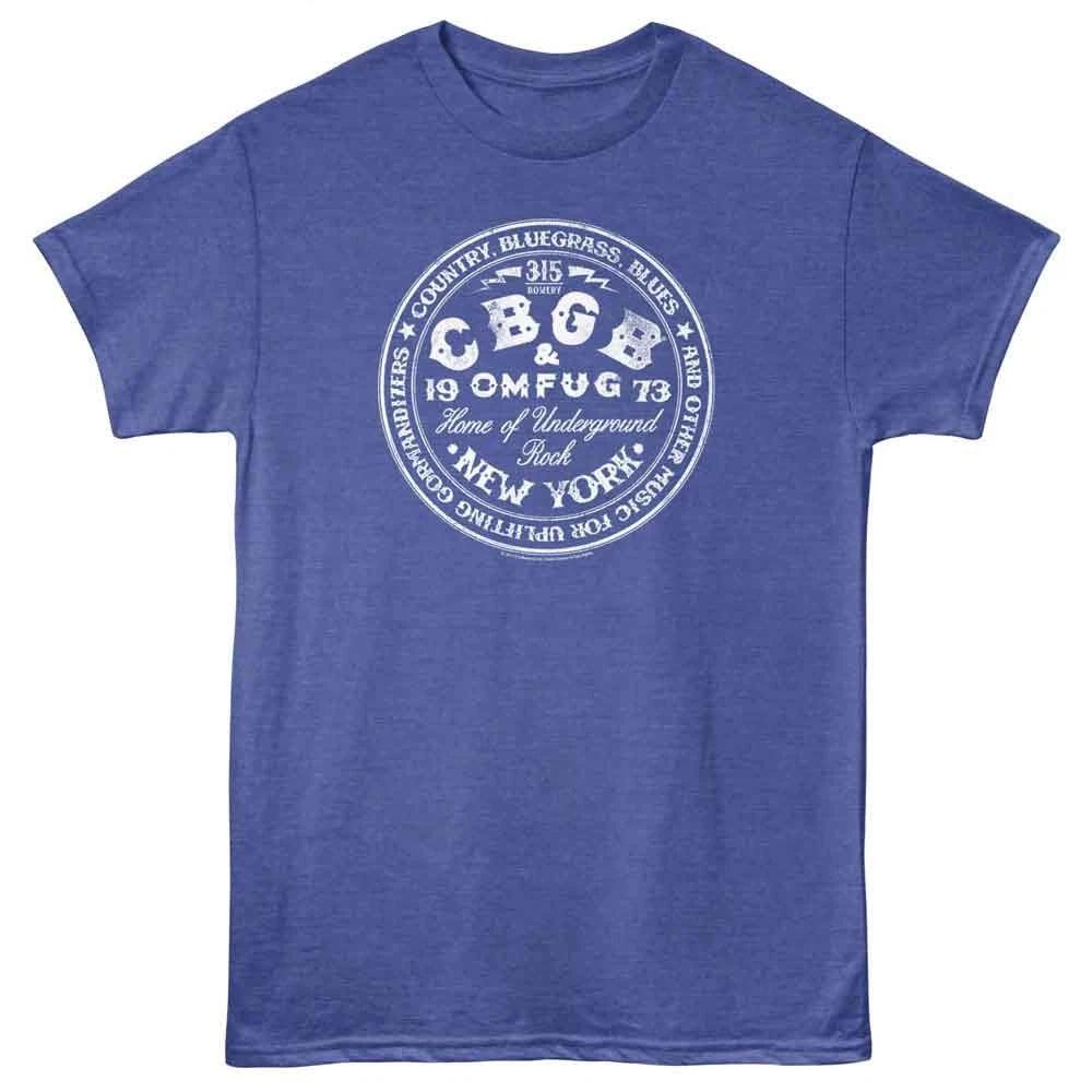 

CBGB - Circle - American Classics - Royal Heather Adult Short Sleeve T-Shirt 3XL