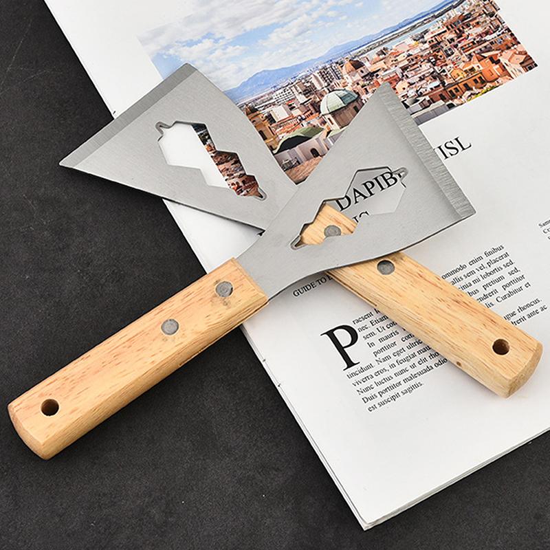 Multifunctional Putty Knife with Wooden Handle Dust Scraper Wall Covering Tool Decoration Shovel Putty Knife one size
