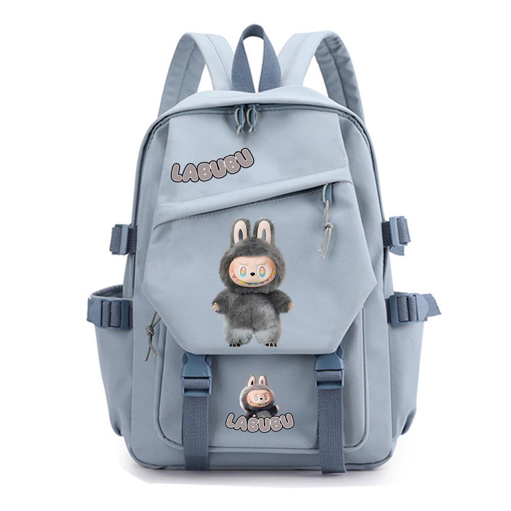 College Style Fashion Backpack Cute Cartoon Print Primary and Secondary School Students Large Capacity Schoolbag