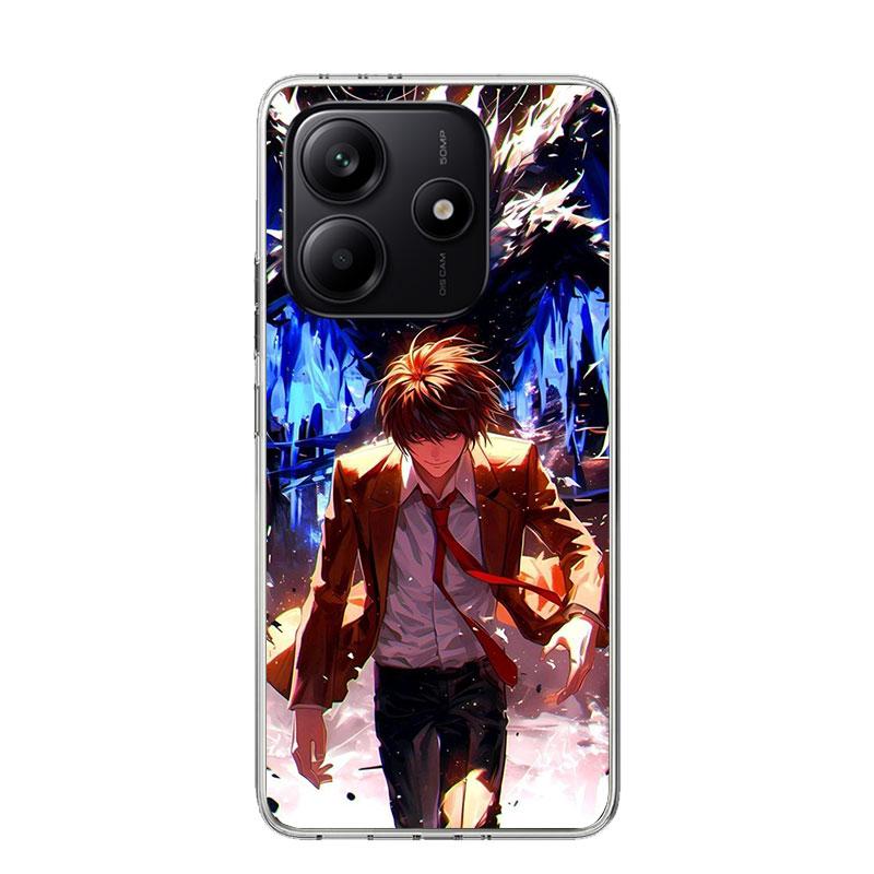 N-Note D-Death Anime Ryuk Phone Case For Xiaomi Redmi Note 13 14 15 Pro Plus 12S 12 14S 11S 11E 10 10S 11 11T 5G 4G Cover Coque