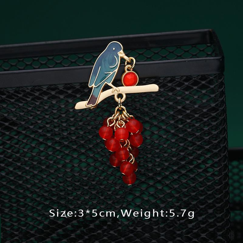 

Роскошная красная барочная геометрическая брошь в виде животного, школьный ранец, одежда, значок, аксессуары, украшение для корсажа 1