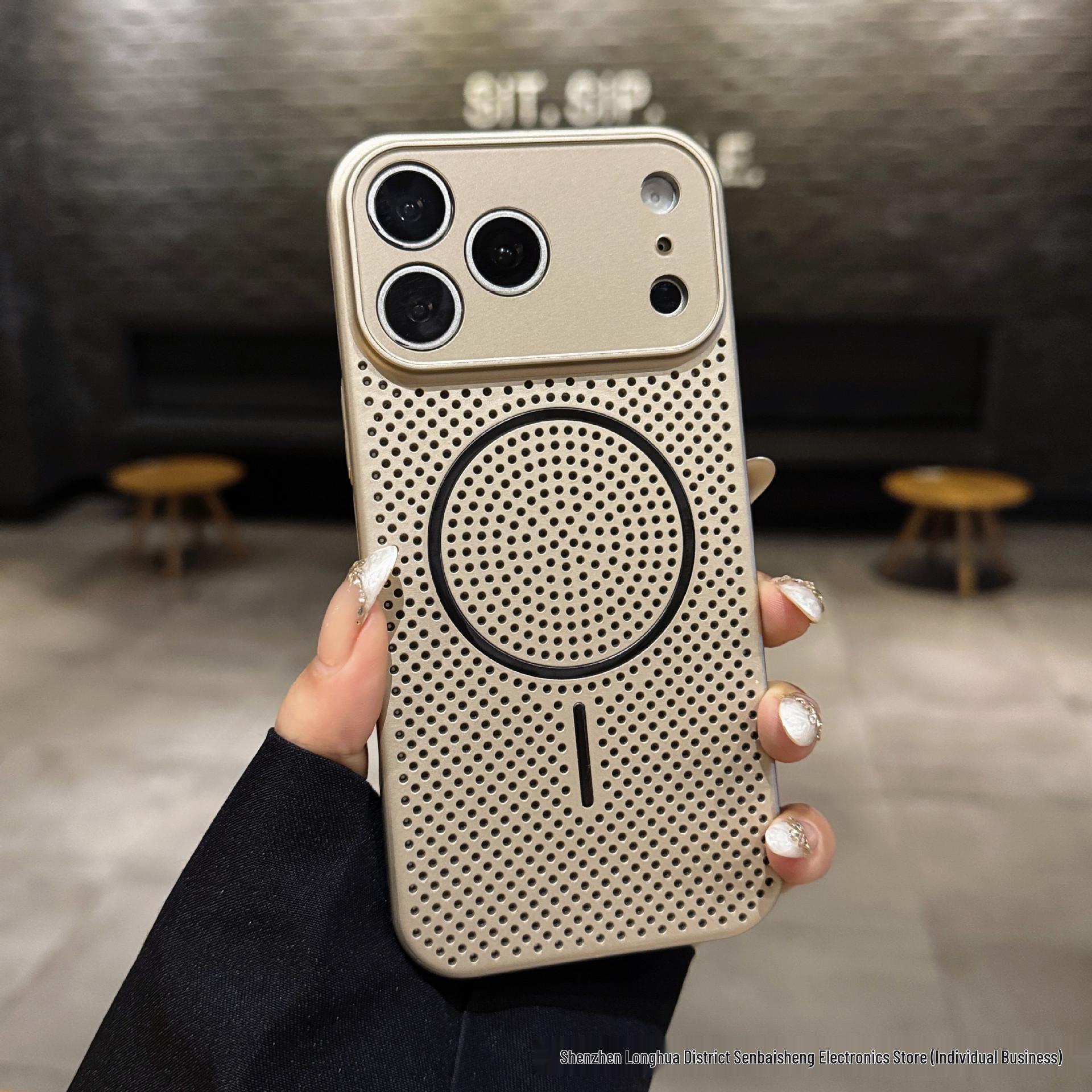 

Ice Aluminum Heat Dissipation Magnetic iPhone 17 Pro Max Case - Full Coverage, Hard Drop Protection. 12 Pro