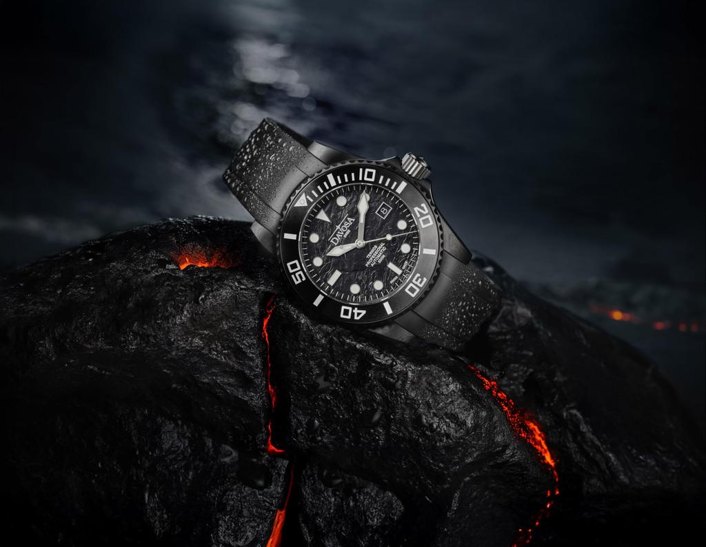 Davosa Men's Automatic Watch, 161.583.02, Water Resistant To 50 ATM, Swiss Made, Limited Edition of 500 Pieces, Black