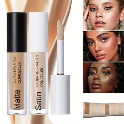 The 6-color Concealer Moisturizes and Covers The Pores, Acne and Dark Circles Under The Eyes, and Can Fix The Color for A Long Time Without Tingling,