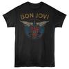 Bon Jovi - Fondato nel 1983 - Nero - Stampa Frontale T-shirt Unisex per Adulti a Maniche Corte