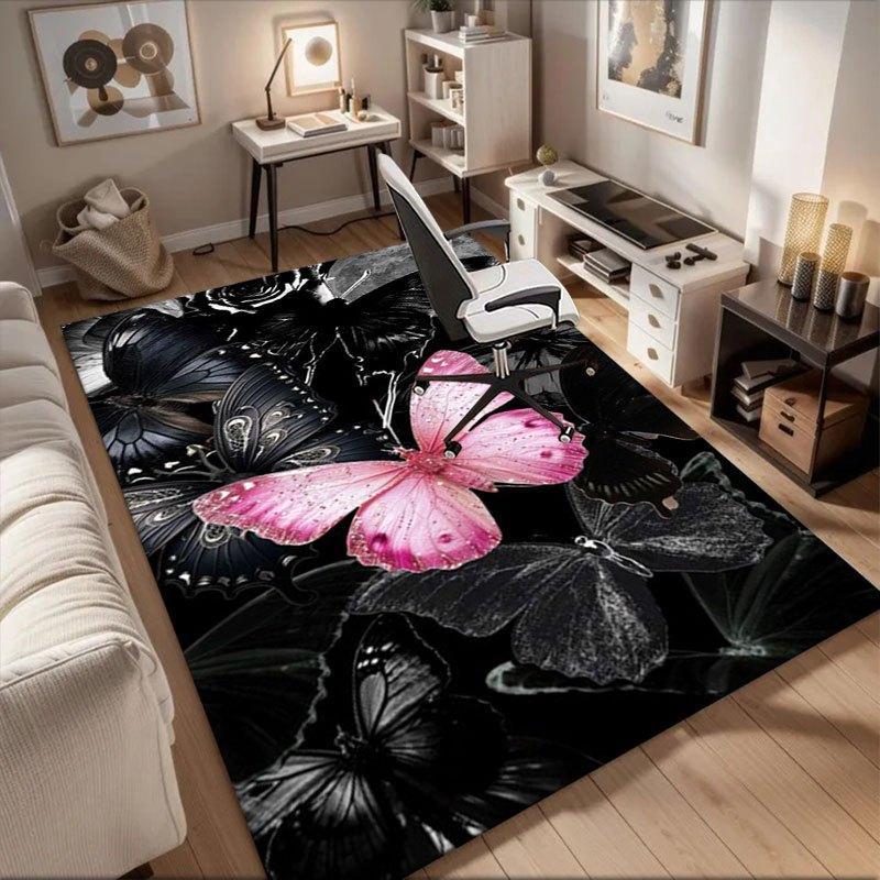 

Pink Butterfly Phone Wallpaper HD - Black Butterfly Backgrounds for iPhone & AndroidOffice Mat Home Decor Office Desk Chair Rugs Chair Carpe 60cm by 90cm
