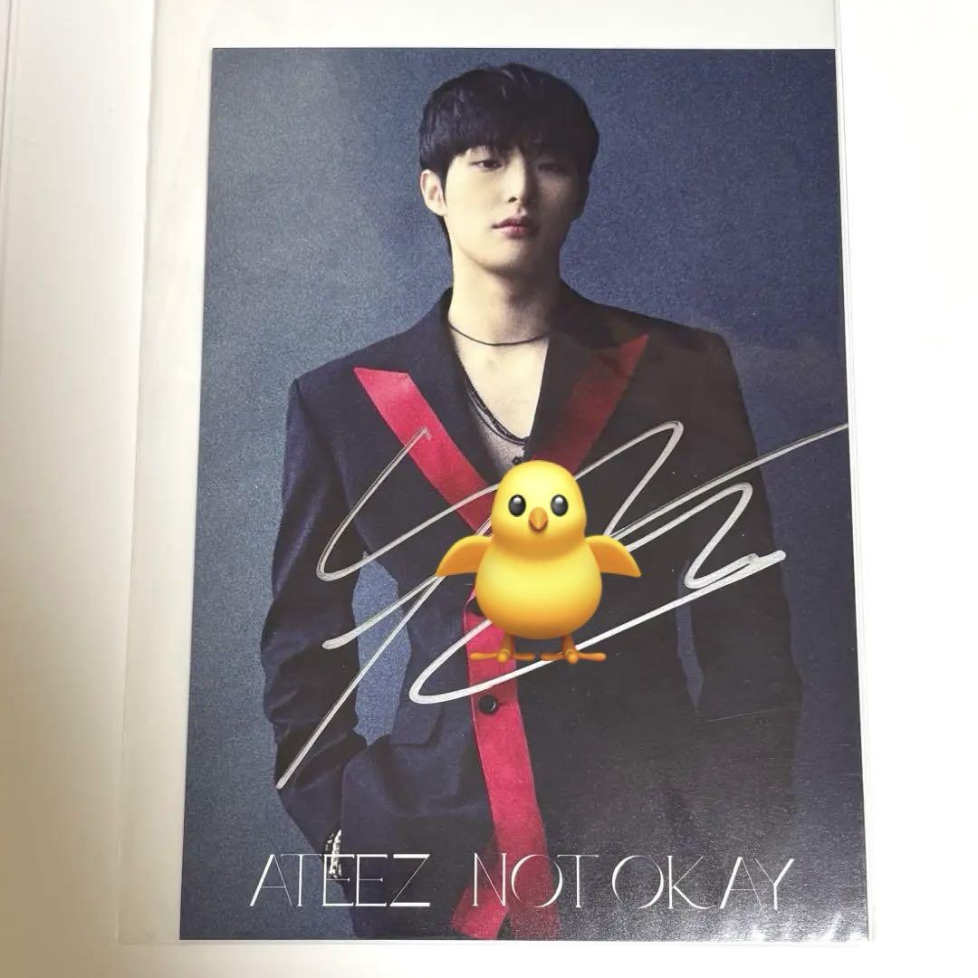 

[USED] ATEEZ Mingi NOT OKAY autograph