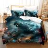 Lyw3D Digital Printing Diy Quilt Set Three-Piece Set European And American Bedding Three-Piece Set