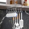 Stainless Steel Under Cabinet Hanging Organiser For Kitchen Pot Lid Rustproof Cutting Board Holder with Hook