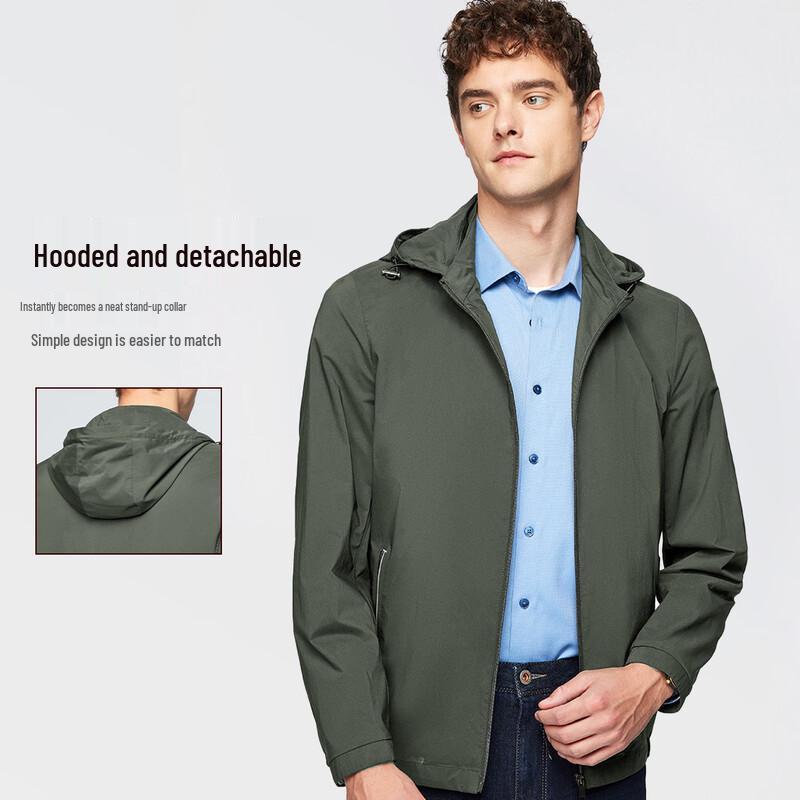 Hodo Men's Detachable Hood 2-in-1 Jacket