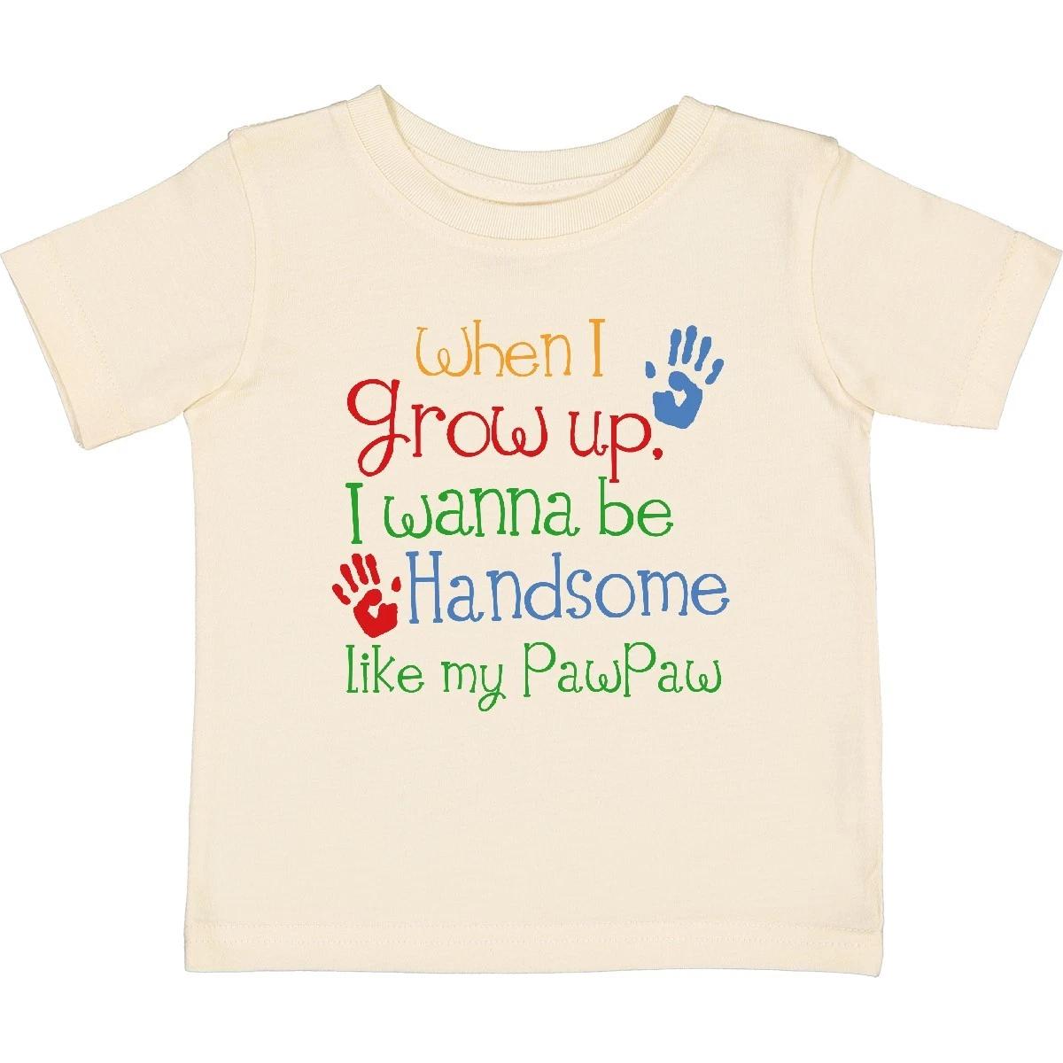 Inktastic Handsome Like My PawPaw Baby T-Shirt Grandpa Childs Boys Grandchild 120