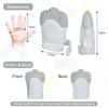 Baby Teething Mittens 2 Pack, Silicone Teething Gloves Toys for Infants 0-6 Months, Soothe Sore Gums, BPA Free, Gray Dots