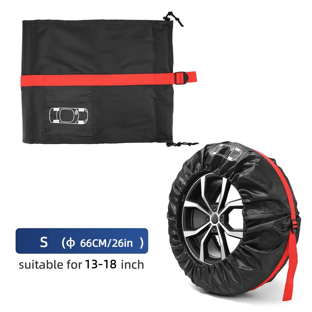 1/4 PCS Spare Tire Case Car Dustproof Waterproof Tire Cover Universal Car Tire Storage Bag Car Tire Wheel Protection Accessories