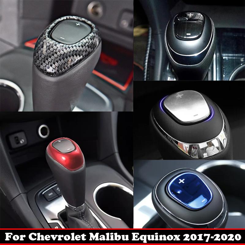 For Chevrolet Malibu Equinox 2017 2018- Accessories Transmission Gear Shift Shifter Knob Gear Head Handle Cover Trim Styling