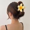 1Pcs Egg Flower Hair Claw Clip Female Bohemian Style Hairpin Graceful Hair Clips Medium Shark Clip Hair Clip Headpiece