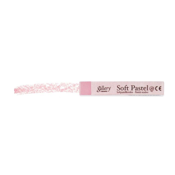 Pastel sec tendre - MUNGYO - Carré 6 x - Couleur rose - Pink madder lake - Mixte