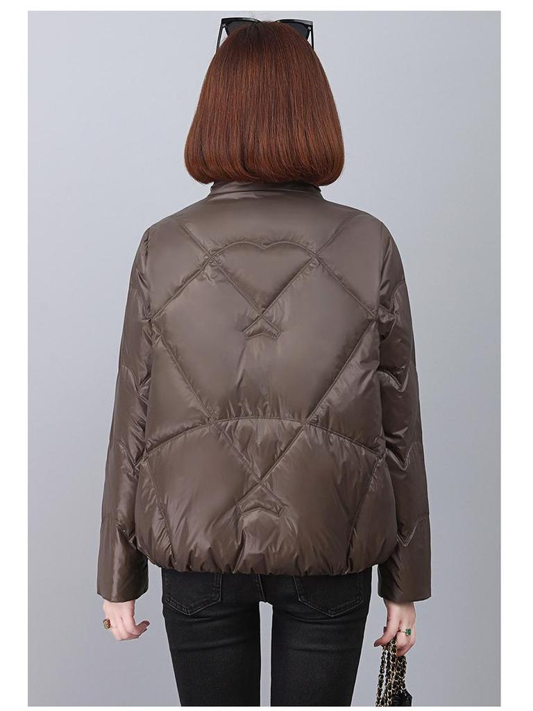 2024 Korean Style Women's Shiny Down Jacket - Winter Fashion Loose Fit, Thick Warm Coat for Mid-Aged Women