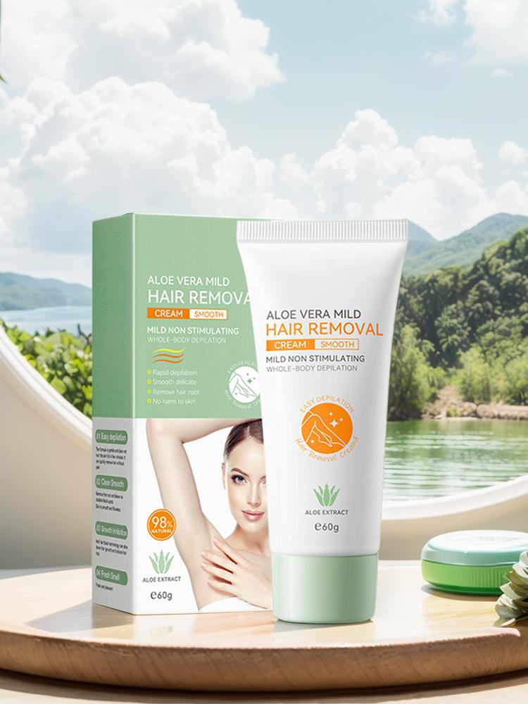60g Painless Hair Remover Non-Irritating Permanent Depilatory Intimate Parts Depilatory for Arm Armpit Legs