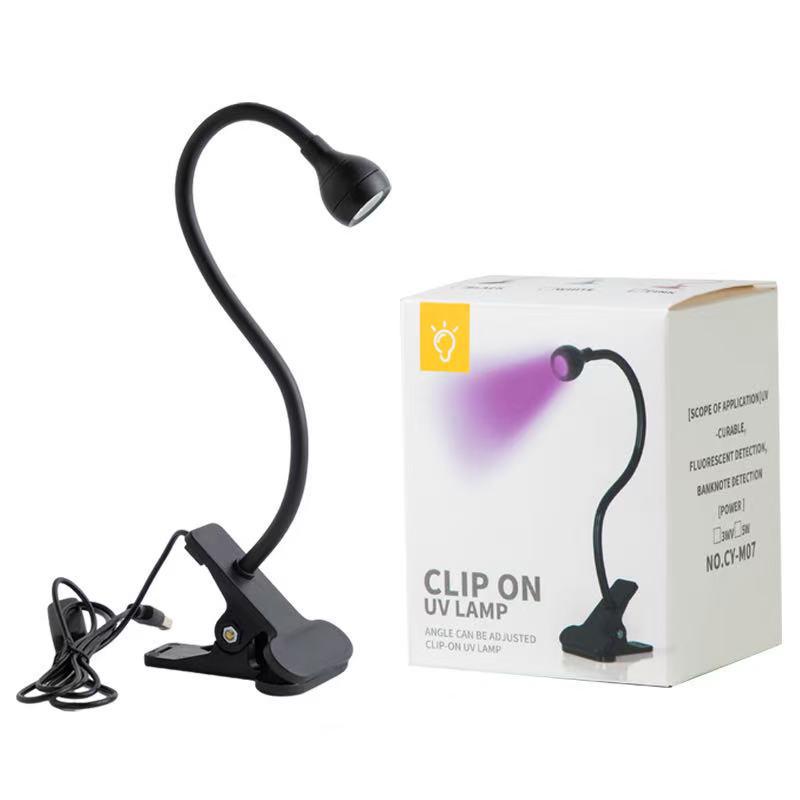 Gooseneck UV Nail Lamp: Fast-Drying, No-Blackening, LED Nail Curing Light 12W чёрный
