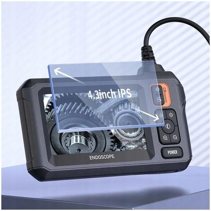 INSPECTION CAMERA ENDOSCOPE 5m CABLE PROBE 2.7cm 8.5mm 8LED HD ZOOM IP67