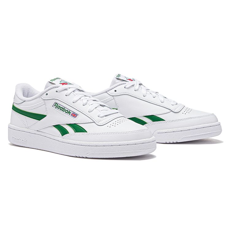 Reebok Sneakers Unisex Club C Revenge Bianco Verde Glen Bianco Nuvolato 100032882