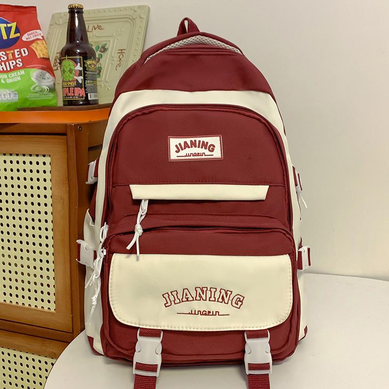 Schoolbags  Elementary School Students  Girls  Burgundy  Junior High School Students  Backpacks  High School Students  College Students  Backpacks