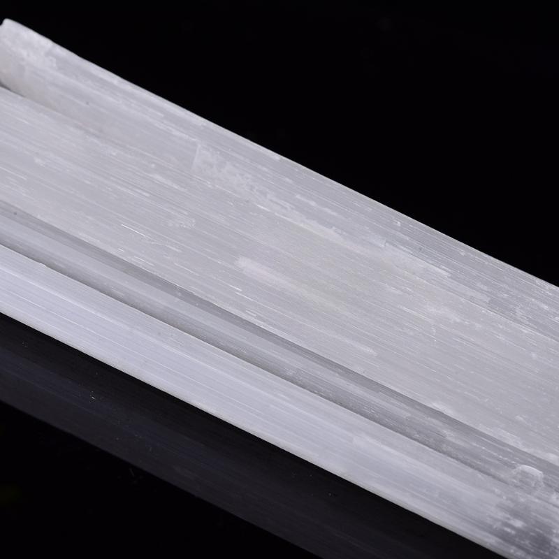 Natural White Selenite Gypsum Sticks Irregular Reiki Mineral Specimen Healing Crystal Wand Diy Jewelry Pendant Making Stone