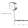 304 Stainless Steel Pressurized Shower Set with Handheld Head, Hose, and Descaling Feature
