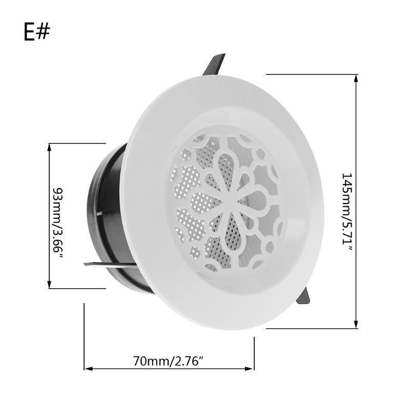 Air Vent Extract for Valve Grille Round Diffuser Ducting Ventilation Cover 100mm