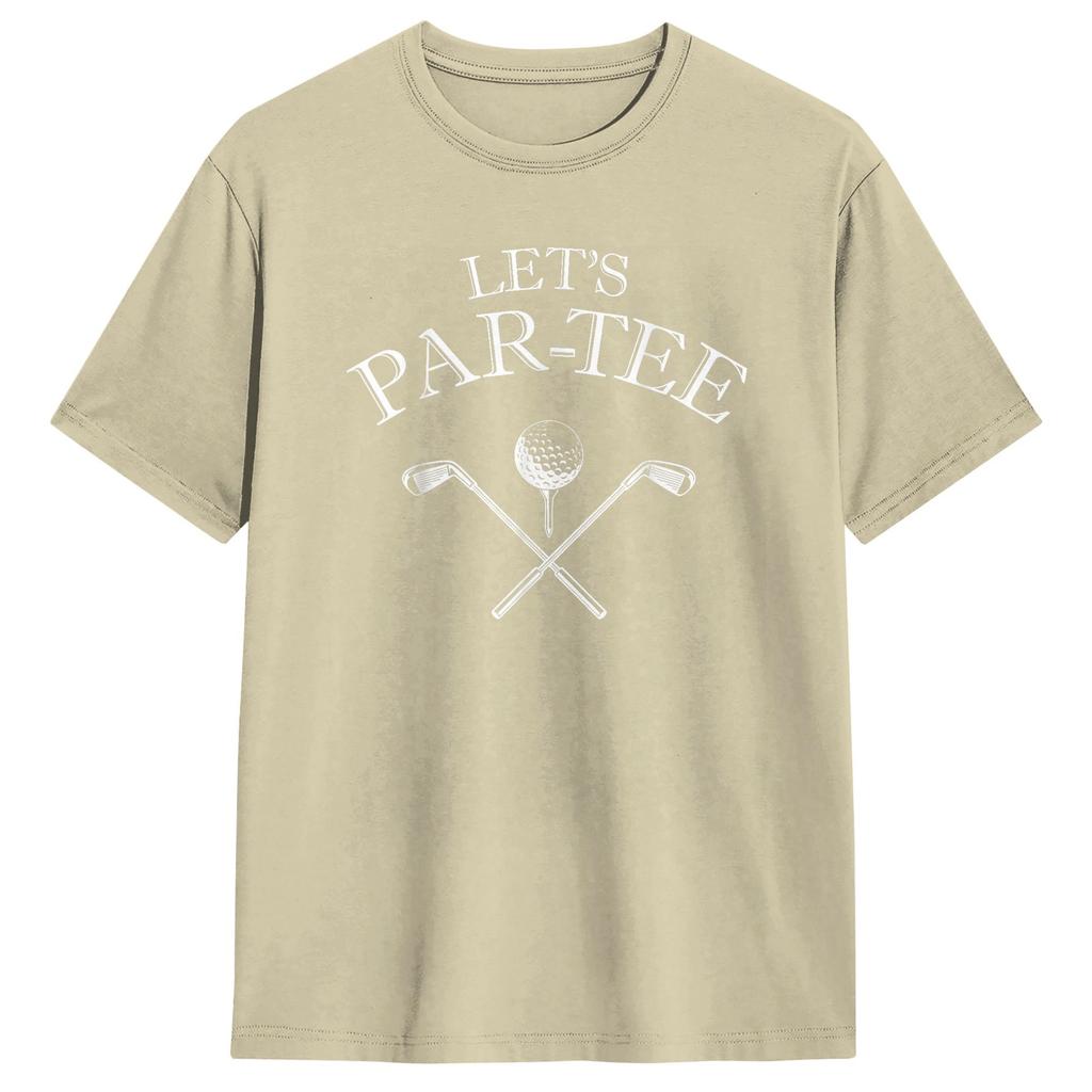 Unisex LetS Par Tee TShirts  100 Cotton Clothes Summer Y2K Basic ShortSleeved T Shirt ONeck Harajuku Loose Tee Shirt