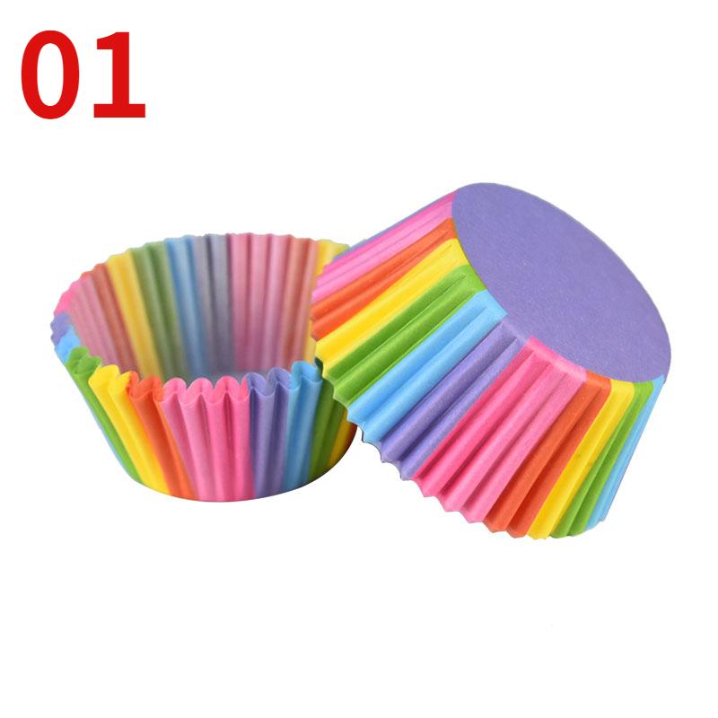 100Pcs Muffin Cupcake Paper Cups Cupcake Liner Baking Muffin Box Cup Case Party Tray Cake Decorating Tools Birthday Party Decor