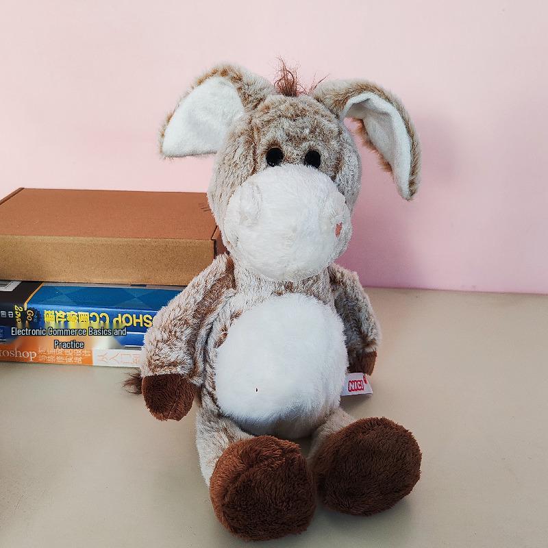 Adorable Donkey Plush Toy - Cartoon Animal Children's Cloth Doll Gift