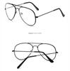 Classic Glasses Frame Fashion Personality Metal Frame Flat Mirror for Men and Women Plain and Ultra-light Black Frame Business Glasses.