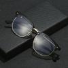 Eyebrow Frame Student Myopia Eyeglasses Finished Women Men Half Frame Square Short-sight Eyewear Prescription 0 -0.5 -0.75 To -6.0