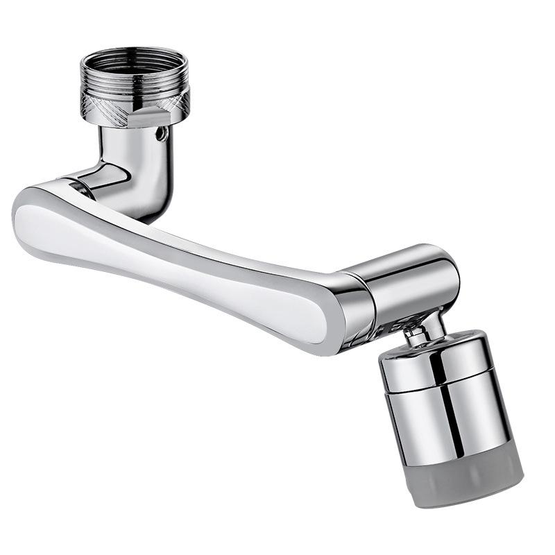 Universal 1080° Rotating Faucet with Lifting Anti-Splash Spout for Bathroom Face Washing and Brushing Teeth