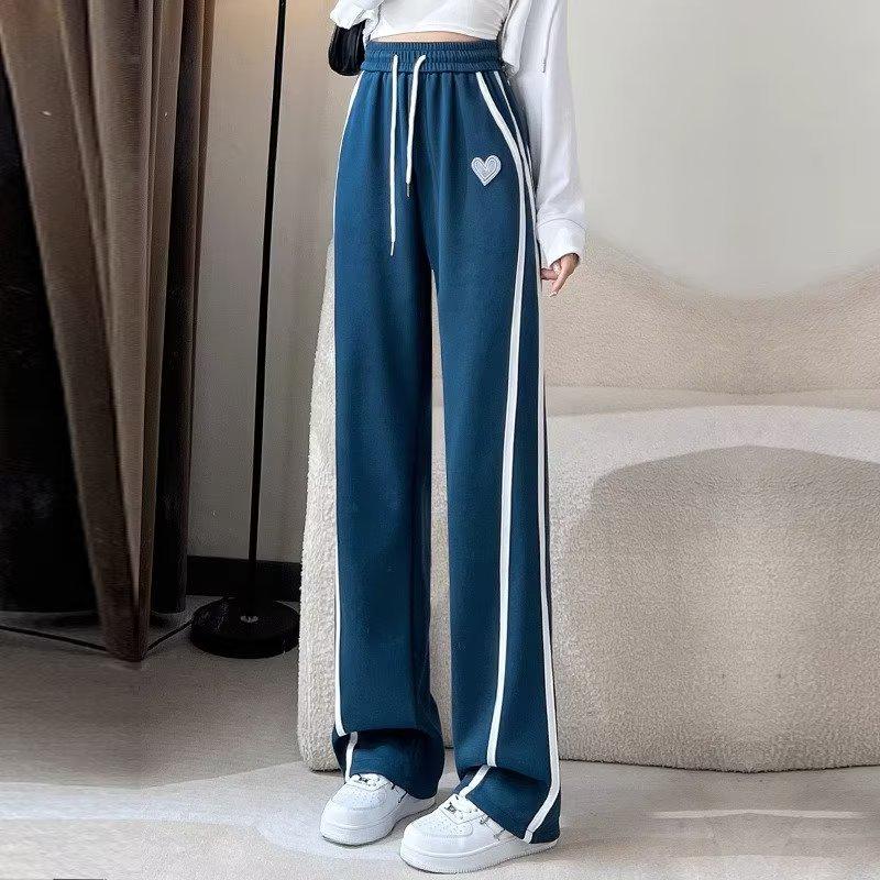 Women's Summer 2024 Wide-Leg Sweatpants: Casual, Loose, Straight-Leg Sports Pants