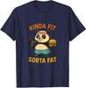 Trochu padne Sorta tlustý Vtipné Posilovna Roztomilý Panda Unisex Tričko