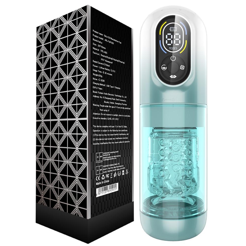 Automatic Male Masturbator - 7 Pleasure Modes (Sucking/Vibrating/Pumping) Rechargeable Penis Pump, Hands Free Adult Sex Toys