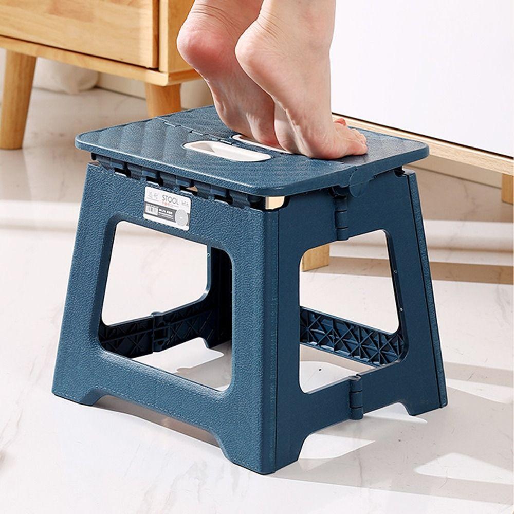 Handheld Small Benches Lightweight Footstool Portable Folding Step Stool Hiking