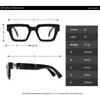 New Oversized Square Presbyopic Reading Glasses Unisex Marbling Retro Computer Eyewear Spectacles With Diopter +0.5to+3.0