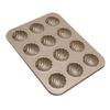 12 Cavity Baking Mold Carbon Steel Shell Shaped Cookies Trays Baking Pan Mold for Cookie Cake